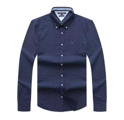 A Classic Custom-Fit THF Men’s Logo-Embroidered Long Sleeve Oxford Shirt