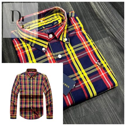 A Classic PRL Custom-Fit Men’s Logo-Embroidered Long Sleeve Oxford Shirt