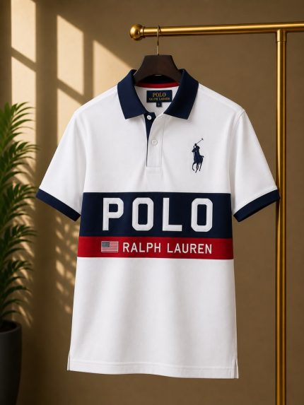 Classic Collar PRL Cotton Polo Shirt