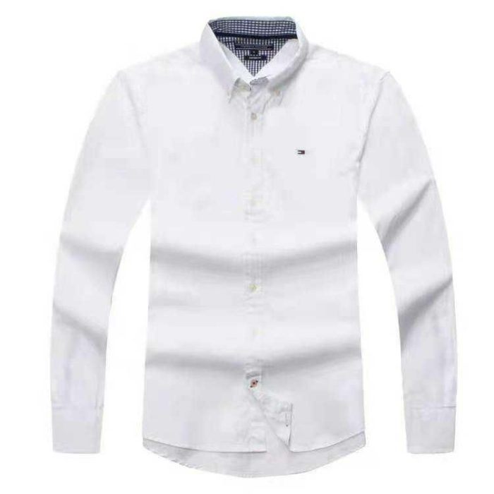 Classic Tommy Men’s Slim-Fit Logo-Embroidered long Sleeve Oxford Shirt