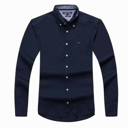 Classic Tommy Men’s Slim-Fit Logo-Embroidered long Sleeve Oxford Shirt