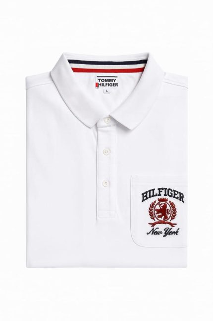 Classic Collar Short-Sleeved Turnover Tommy Cotton polo shirt