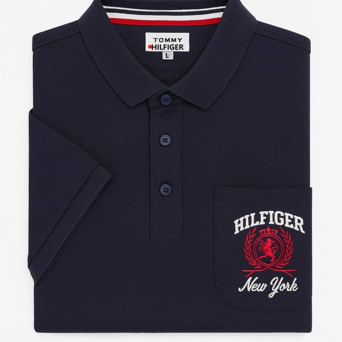Classic Collar Short-Sleeved Turnover Tommy Cotton polo shirt