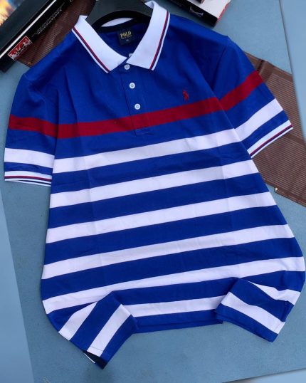 Classic Collar PRL Short-Sleeved Turnover Cotton polo shirt