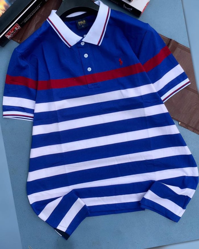 Classic Collar PRL Short-Sleeved Turnover Cotton polo shirt