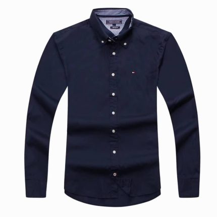 Classic Custom-Fit Tommy Men’s Logo-Embroidered long Sleeve Oxford Shirt