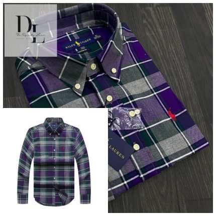 A Classic PRL Men’s Custom-Fit Logo-Embroidered Long Sleeve Oxford Shirt