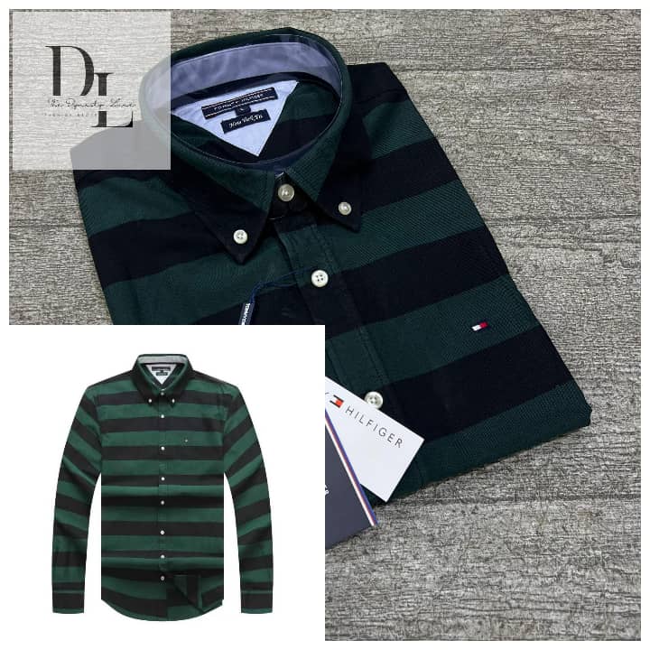 WhatsApp Image 2026-02-16 at 5.11.27 PM A Classic Custom-Fit THF Men’s Logo-Embroidered Long Sleeve Oxford Shirt