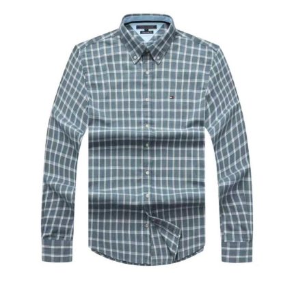 A Classic Custom-Fit THF Men’s Logo-Embroidered Long Sleeve Oxford Shirt