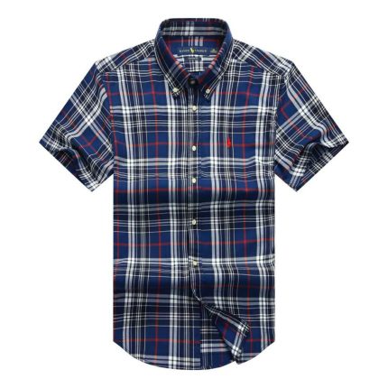 Classic PRL Men’s Custom-Fit Logo-Embroidered Short Sleeve Oxford Shirt