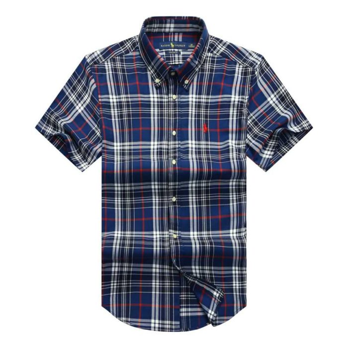 Classic PRL Men’s Custom-Fit Logo-Embroidered Short Sleeve Oxford Shirt