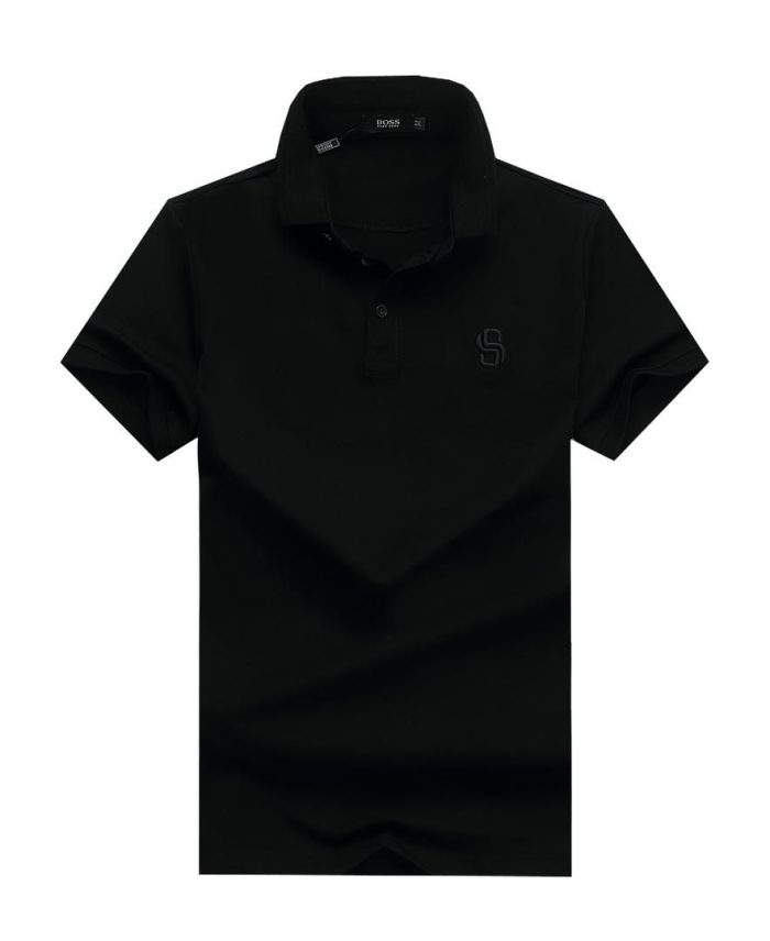 Classic Boss Short-Sleeved Turnover Collar Cotton polo shirt (3XL-6XL)