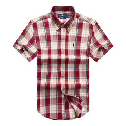 Classic PRL Men’s Custom-Fit Logo-Embroidered Short Sleeve Oxford Shirt
