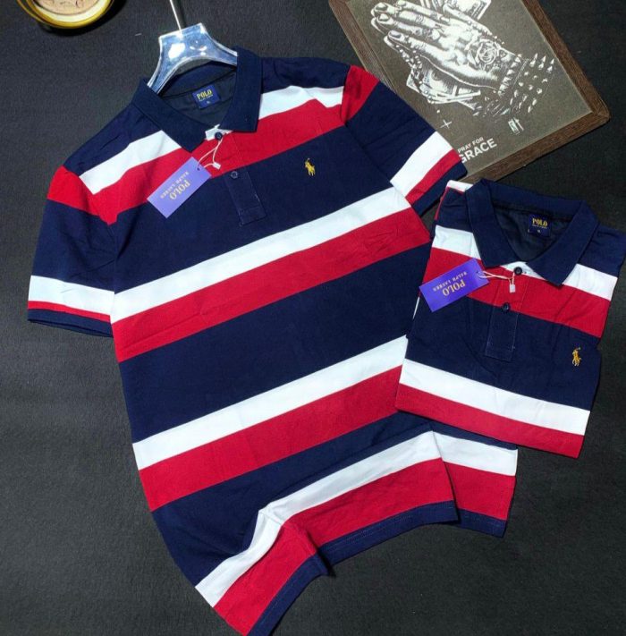 Classic Collar Short-Sleeved PRL Turnover Cotton polo shirt