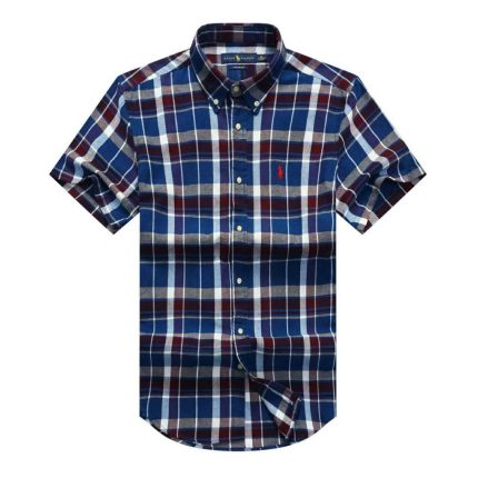 Classic PRL Men’s Custom-Fit Logo-Embroidered Short Sleeve Oxford Shirt
