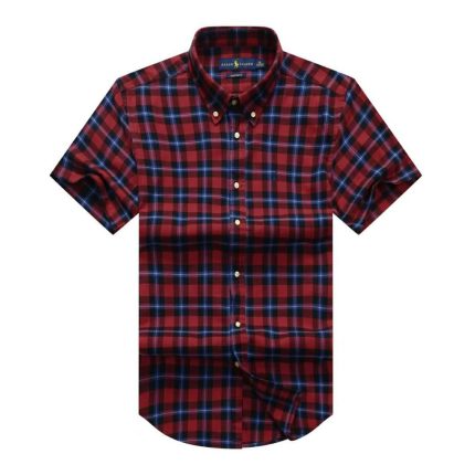 Classic PRL Men’s Custom-Fit Logo-Embroidered Short Sleeve Oxford Shirt