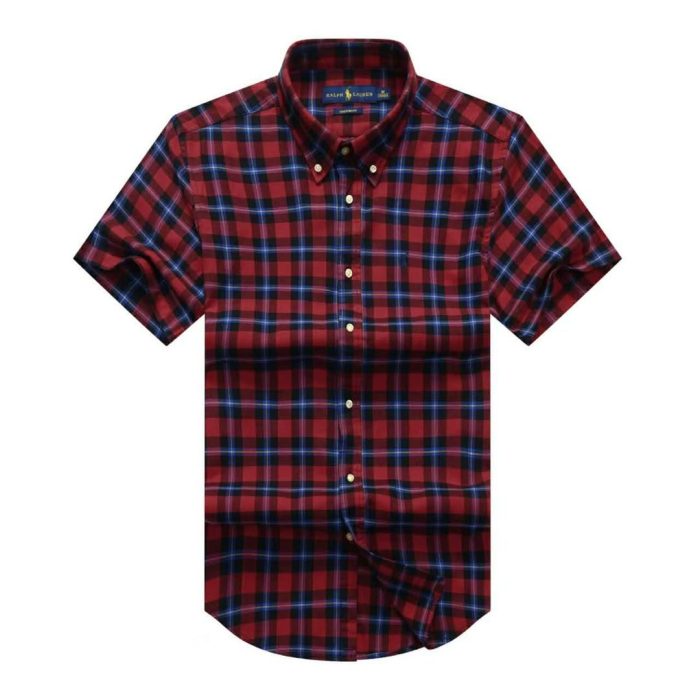Classic PRL Men’s Custom-Fit Logo-Embroidered Short Sleeve Oxford Shirt