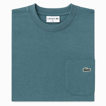 Classic Lacoste Short-Sleeved Round Neck Cotton Polo Shirt