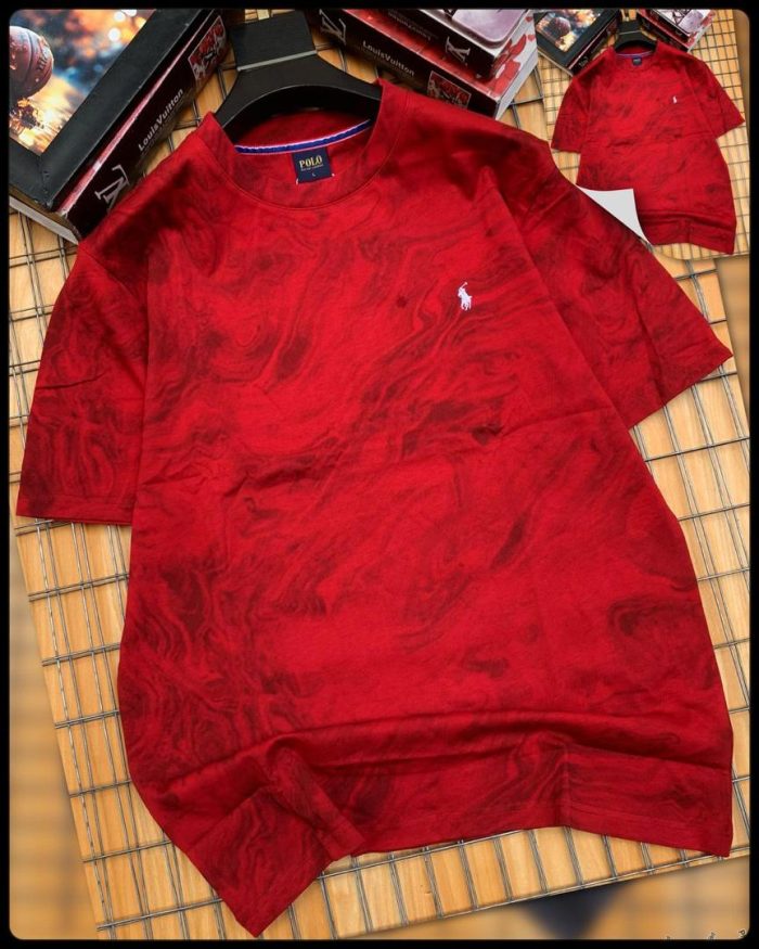 Classic Short-Sleeved Round Neck Cotton Polo Shirt