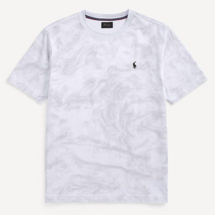 Classic Short-Sleeved PRL Round Neck Cotton Polo Shirt