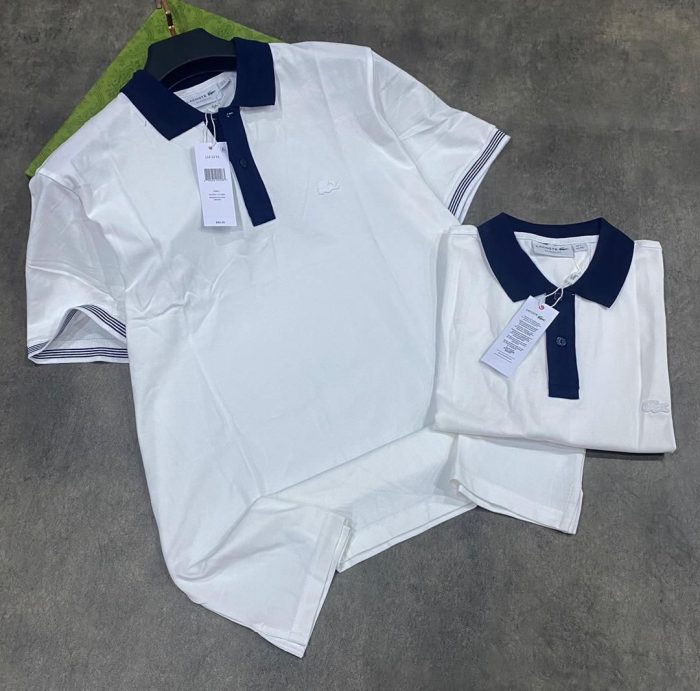 Classic Collar Lacoste Short-Sleeved Turnover Cotton polo shirt
