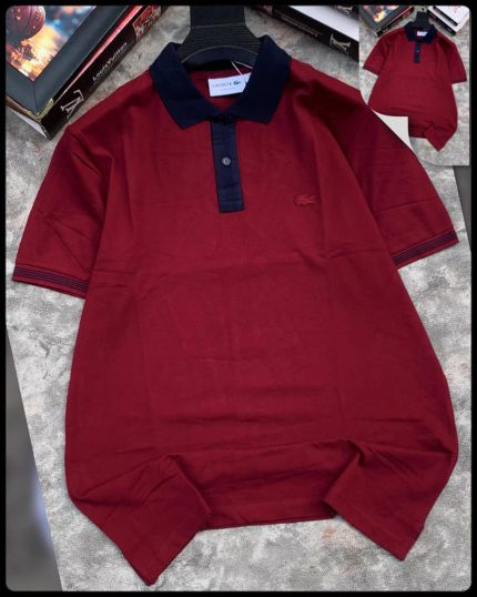 Classic Collar Lacoste Short-Sleeved Turnover Cotton polo shirt