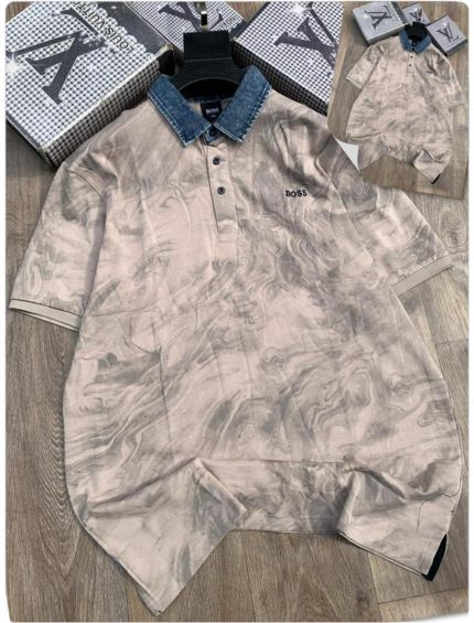 Classic Collar Boss Short-Sleeved Turnover Cotton polo shirt