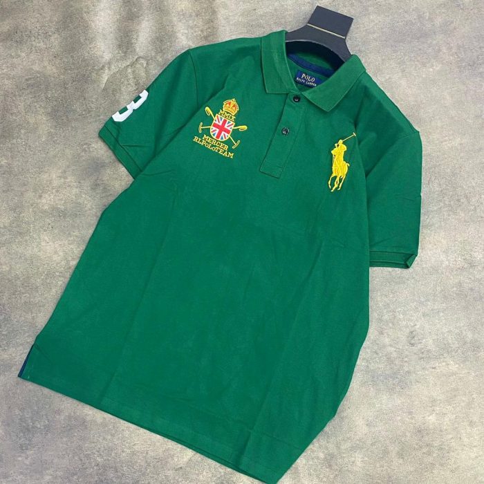 Classic Collar PRL Short-Sleeved Turnover Cotton polo shirt