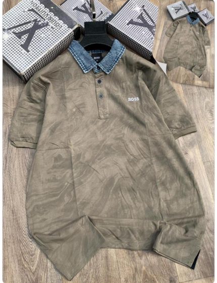 Classic Collar Boss Short-Sleeved Turnover Cotton polo shirt