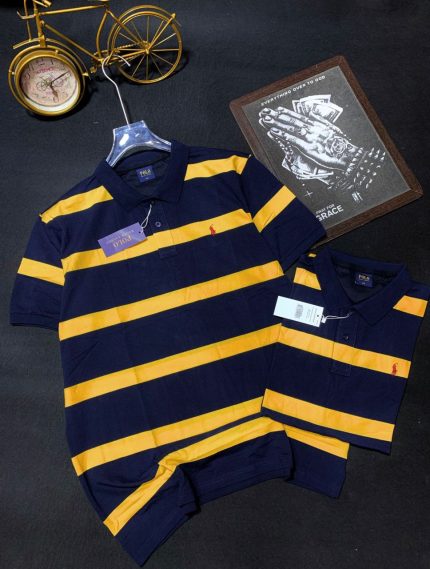 Classic Collar PRL Short-Sleeved Turnover Cotton polo shirt