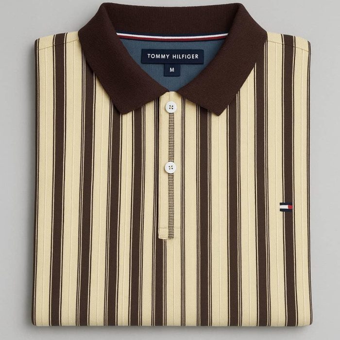 Classic Collar Short-Sleeved Turnover Tommy Cotton polo shirt