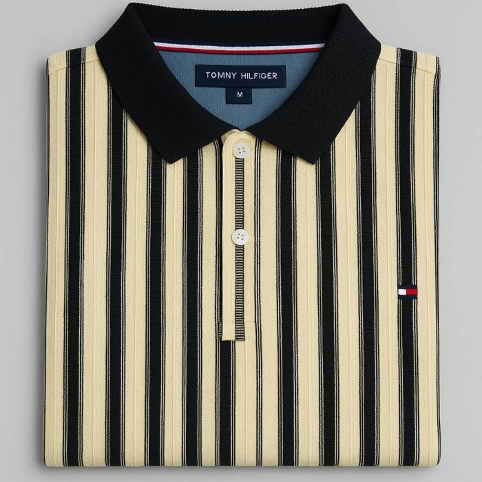 Classic Collar Short-Sleeved Turnover Tommy Cotton polo shirt