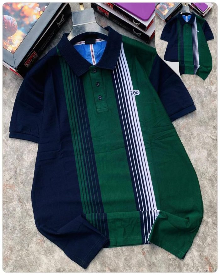 Classic Collar Lee Turnover Cotton polo shirt