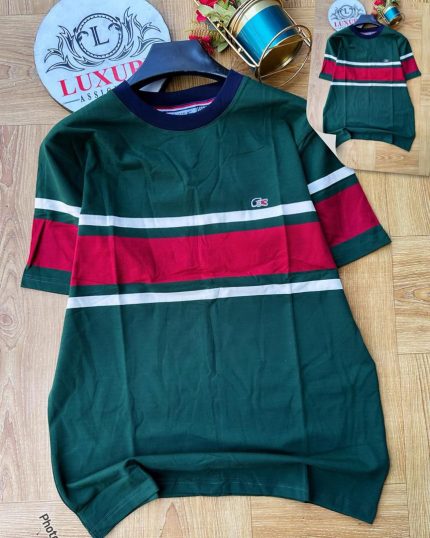 Classic Lacoste Round Neck Cotton Polo Shirt