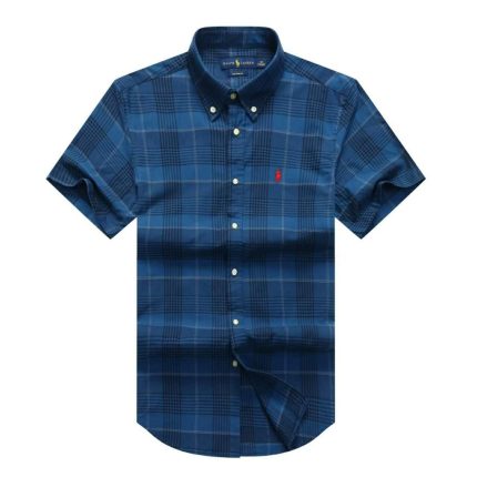 Classic PRL Men’s Custom-Fit Logo-Embroidered Short Sleeve Oxford Shirt