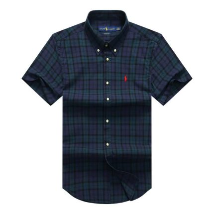 Classic PRL Men’s Custom-Fit Logo-Embroidered Short Sleeve Oxford Shirt
