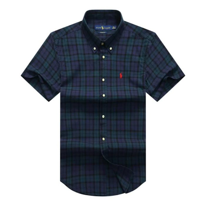 Classic PRL Men’s Custom-Fit Logo-Embroidered Short Sleeve Oxford Shirt