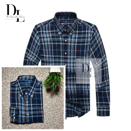 Classic Custom-Fit PRL Men’s Logo-Embroidered long Sleeve Oxford Shirt