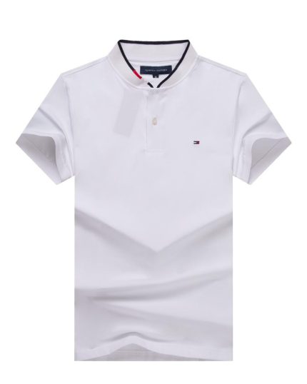 Classic Tommy Short-Sleeved Bishop-Neck Cotton polo shirt (3XL-6XL)