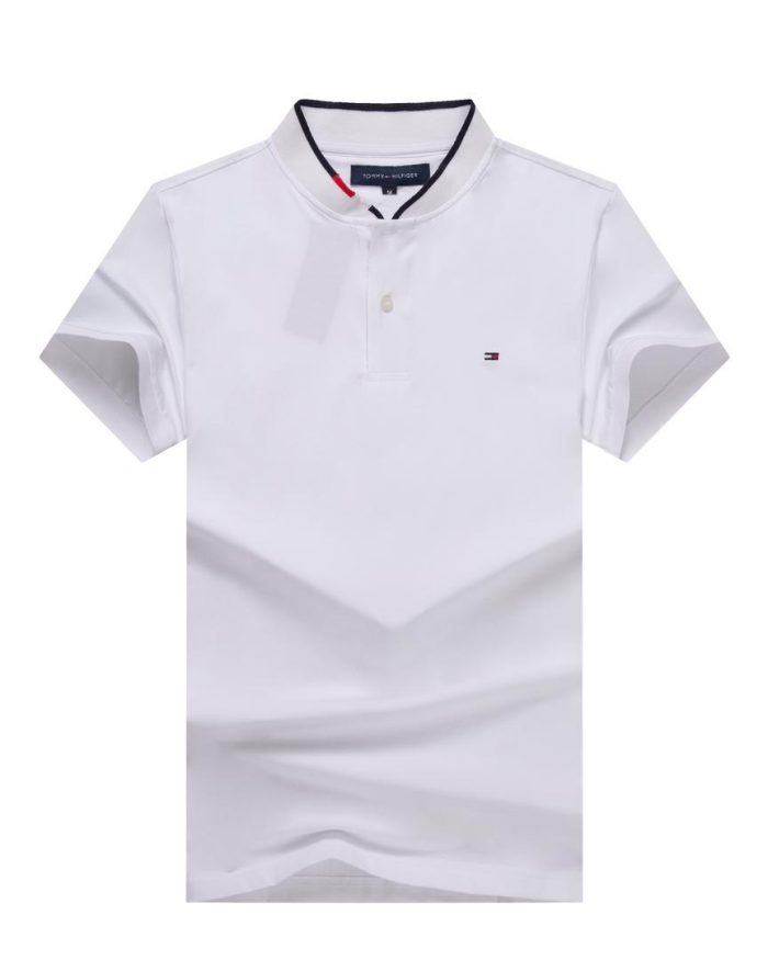 Classic Tommy Short-Sleeved Bishop-Neck Cotton polo shirt (3XL-6XL)