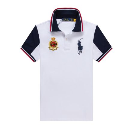 Classic Collar PRL Short-Sleeved Turnover Cotton polo shirt