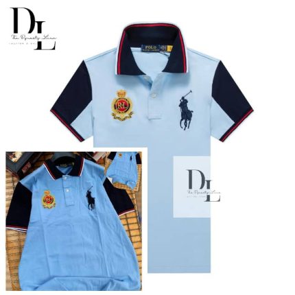 Classic Collar PRL Short-Sleeved Turnover Cotton polo shirt