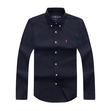 Classic PRL Men’s Custom-Fit Logo-Embroidered Long Sleeve Oxford Shirt