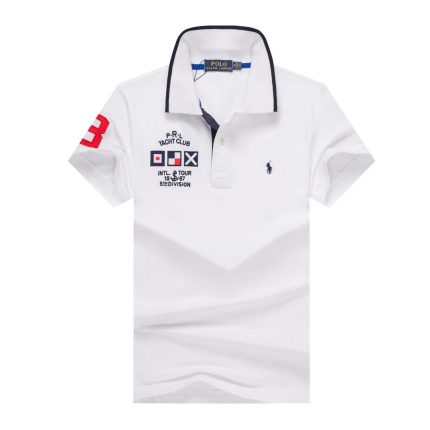 Classic Collar PRL Short-Sleeved Turnover Cotton polo shirt