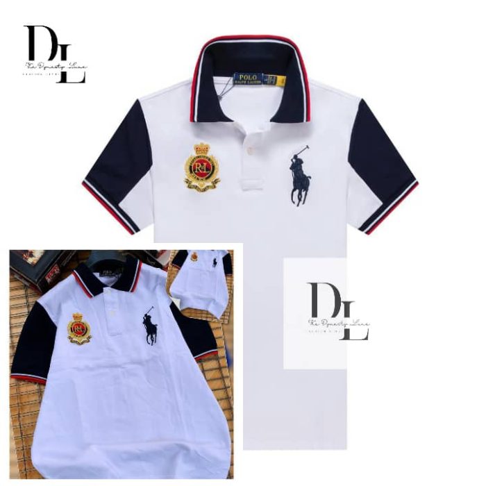 Classic Collar PRL Short-Sleeved Turnover Cotton polo shirt