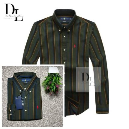 Classic Custom-Fit PRL Men’s Logo-Embroidered long Sleeve Oxford Shirt