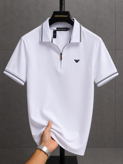 Classic Collar EMP Cotton Polo Shirt