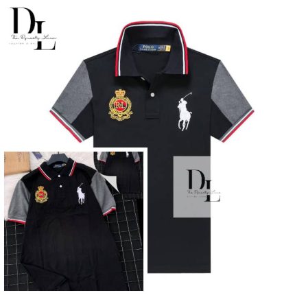 Classic Collar PRL Short-Sleeved Turnover Cotton polo shirt