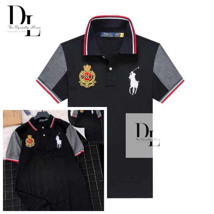 Classic Collar PRL Short-Sleeved Turnover Cotton polo shirt