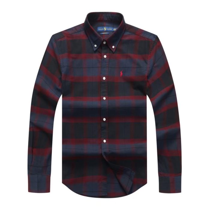 Classic PRL Custom-Fit Men’s Logo-Embroidered long Sleeve Oxford Shirt
